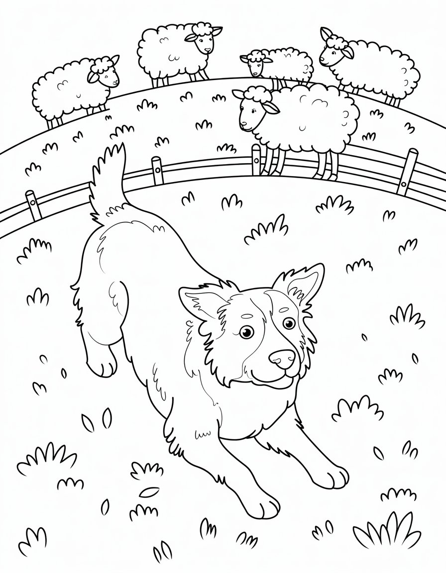 Herding Dog in Action